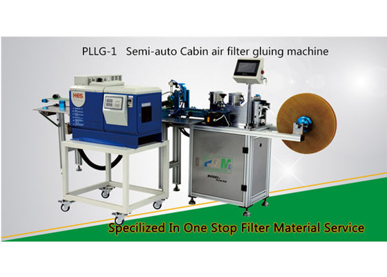 PLLG-2 Rotary Pleating Machine Perekatan Filter Udara Kabin Semi Otomatis